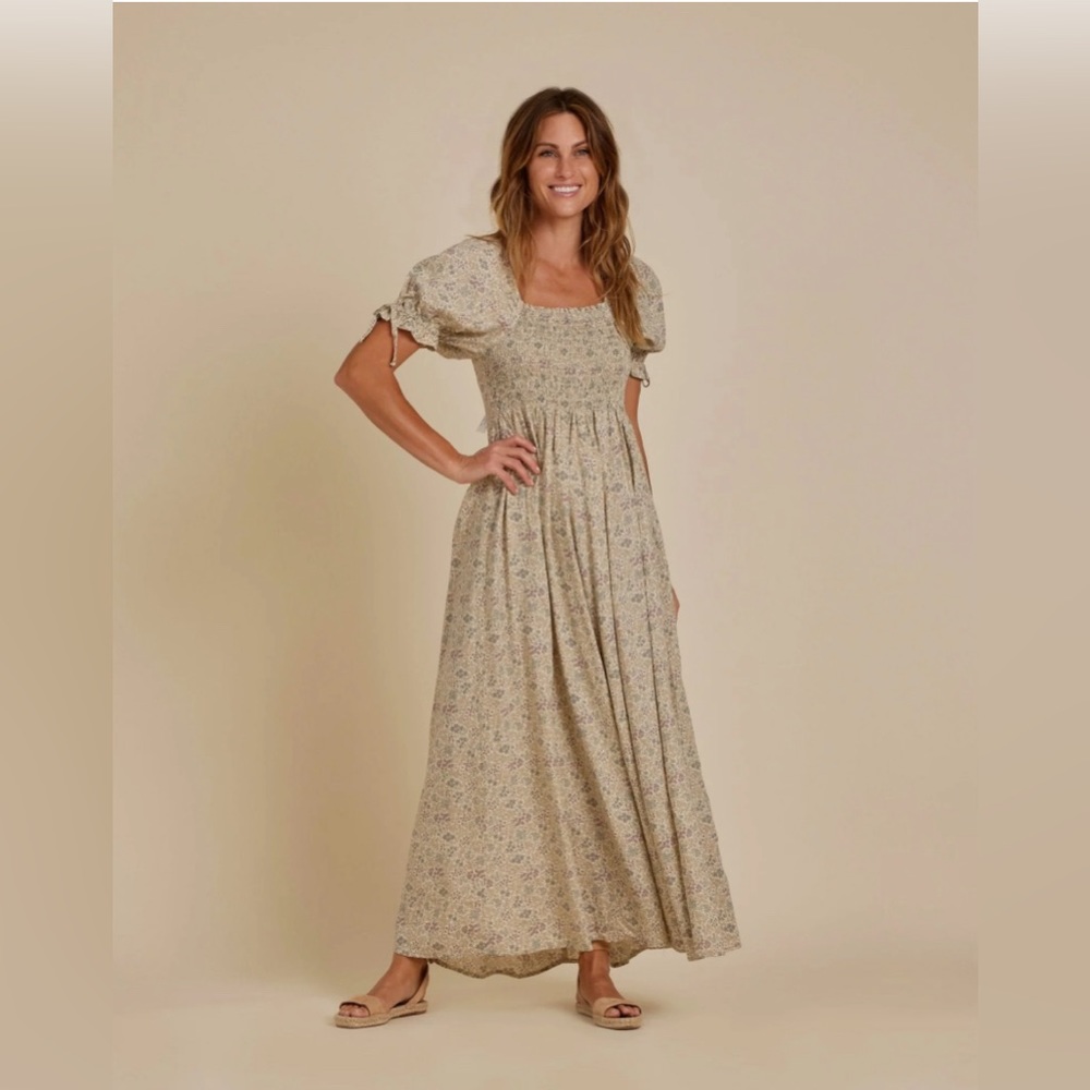 Rylee & Cru Dallas Dress in Garden Print Size Small